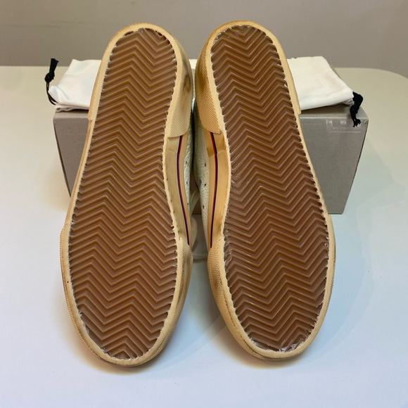 Golden Goose Superstar Penstar White Leather/Green/Leopard Star sz 38 New in Box - Picture 9 of 14